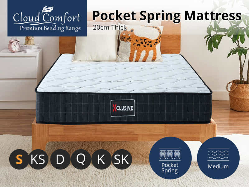 Xclusive Pocket Spring Mattress X20 King Single