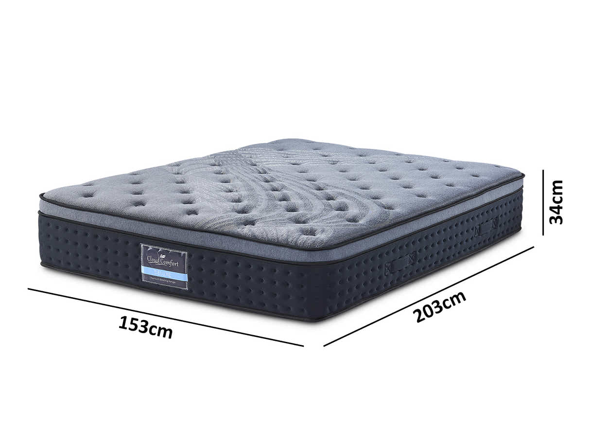 Novo Bed Frame & Euro Top Mattress B34 - Queen