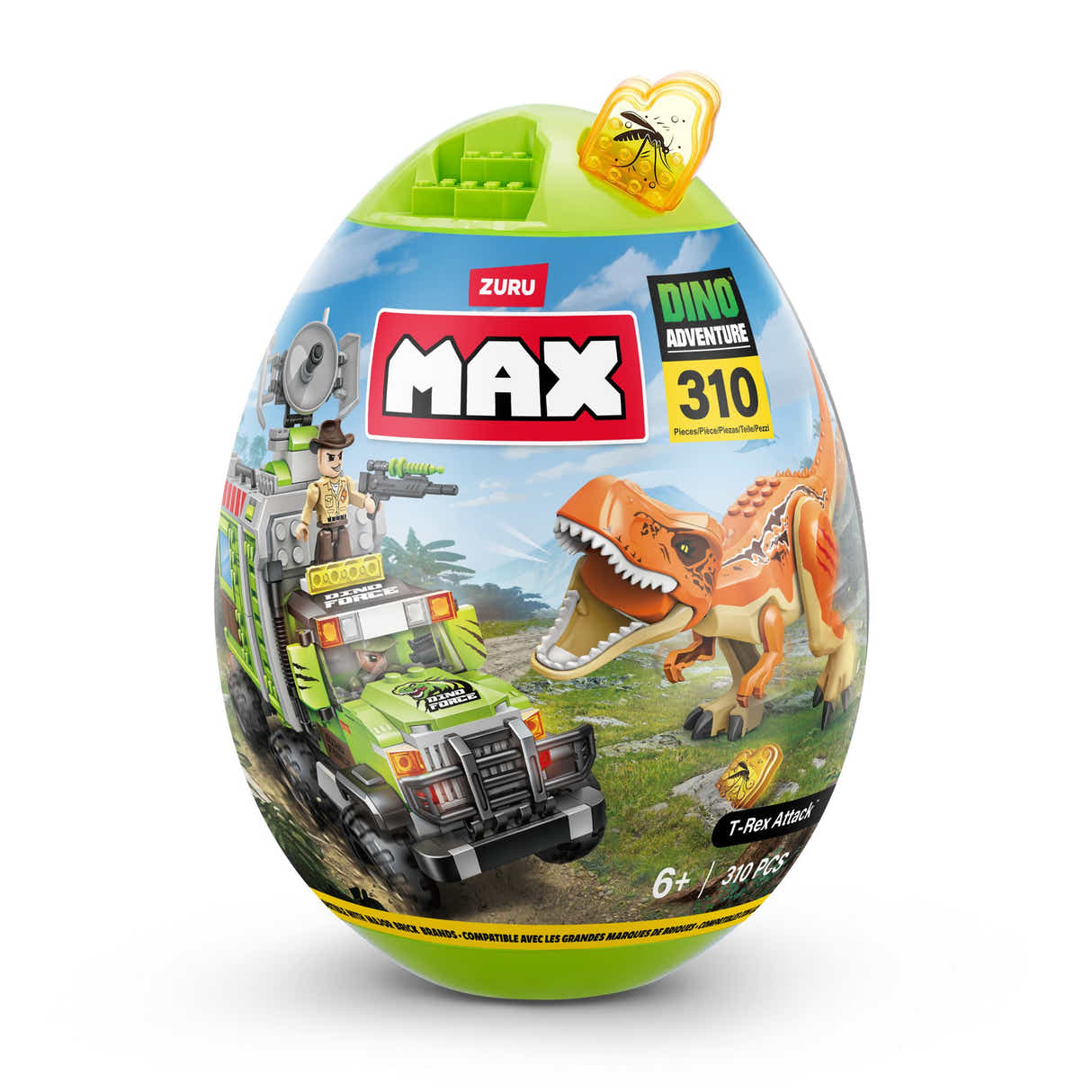 ZURU Dino Adventure S1 Egg Capsule 310-Brick