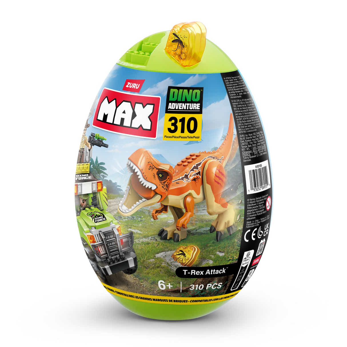 ZURU Dino Adventure S1 Egg Capsule 310-Brick