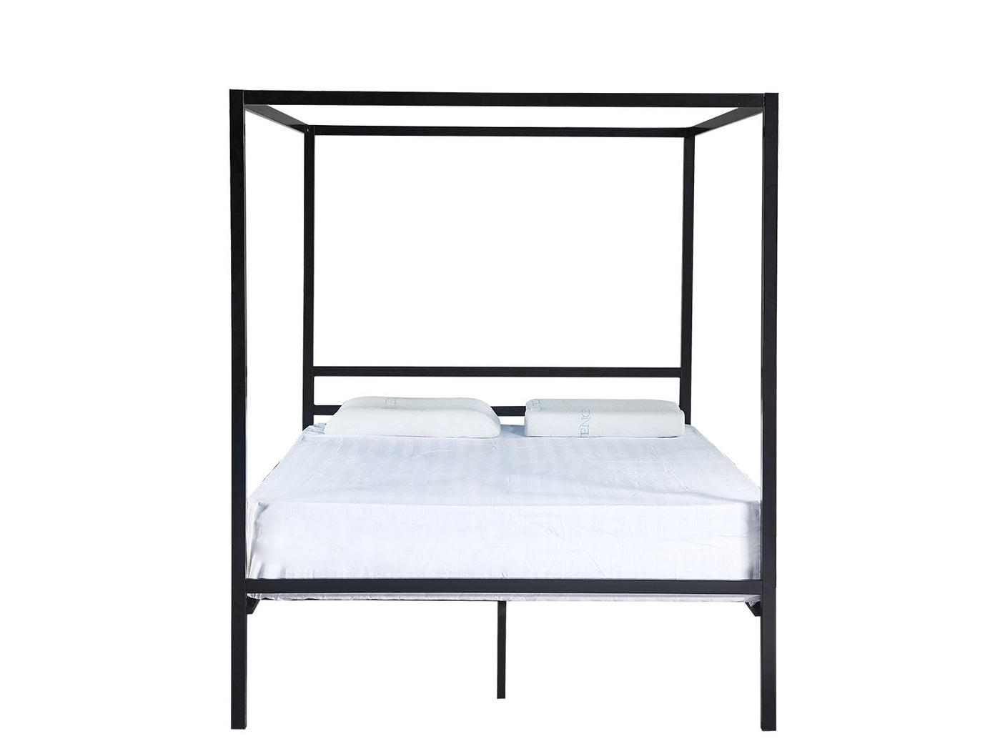 Canopy Queen Size Bed Frame - Black
