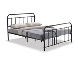 Darcy Double Bed Frame - Metal Black