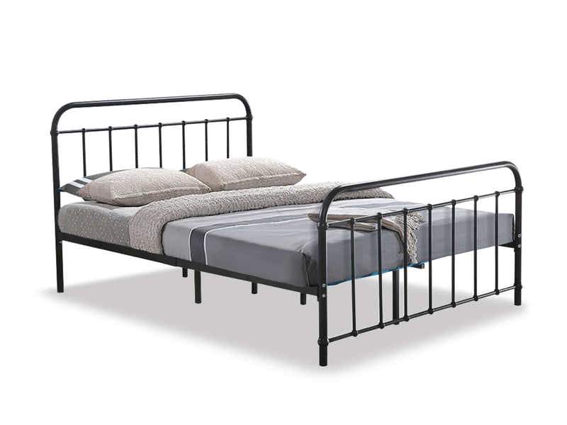 Darcy Metal Bed Frame Black - Queen