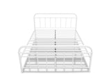 Darcy Queen Bed Frame - Metal White
