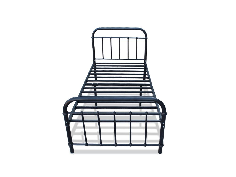 Darcy Single Bed Frame - Metal Black