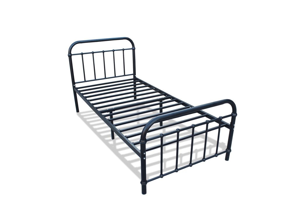 Darcy Single Bed Frame - Metal Black