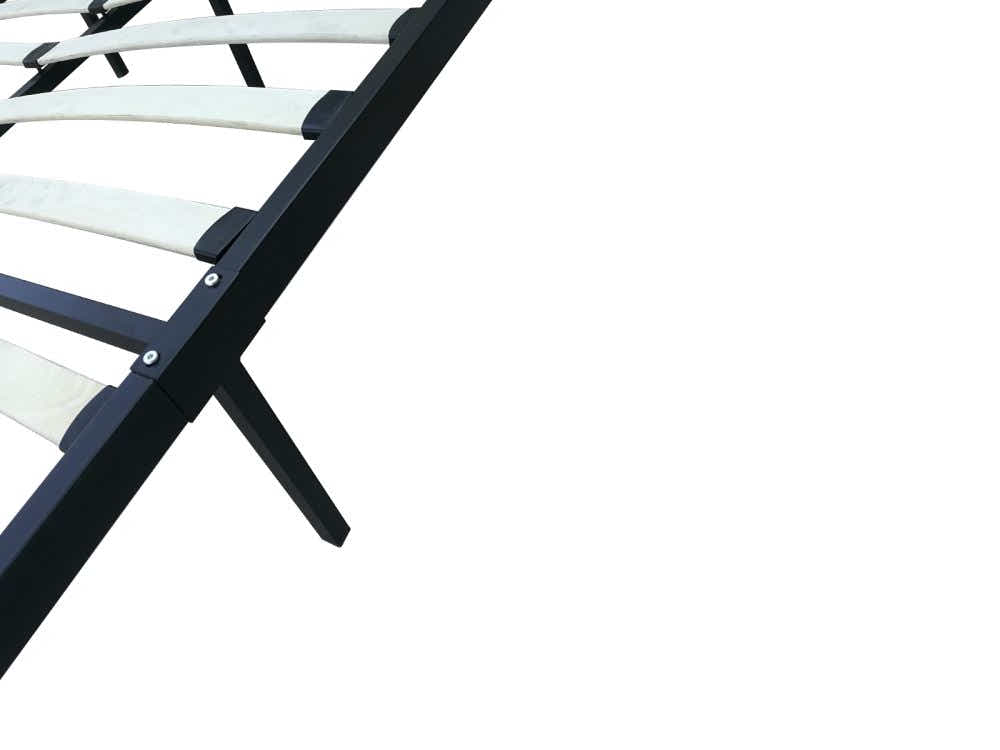 Elizabeth Bed Frame Black & Euro Top Mattress J32 - Double