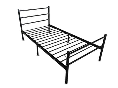 Sol Metal Bed Frame Black - Single
