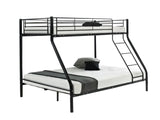 DS Triple Bunk Bed Black 36cm top guardrail