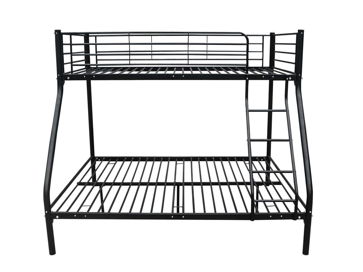 DS Triple Bunk Bed Black 36cm top guardrail