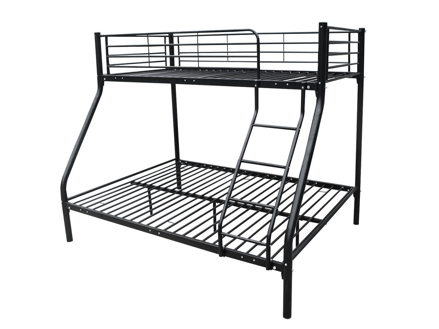 DS Triple Bunk Bed Black 36cm top guardrail