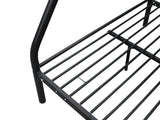 DS Triple Bunk Bed Black 36cm top guardrail