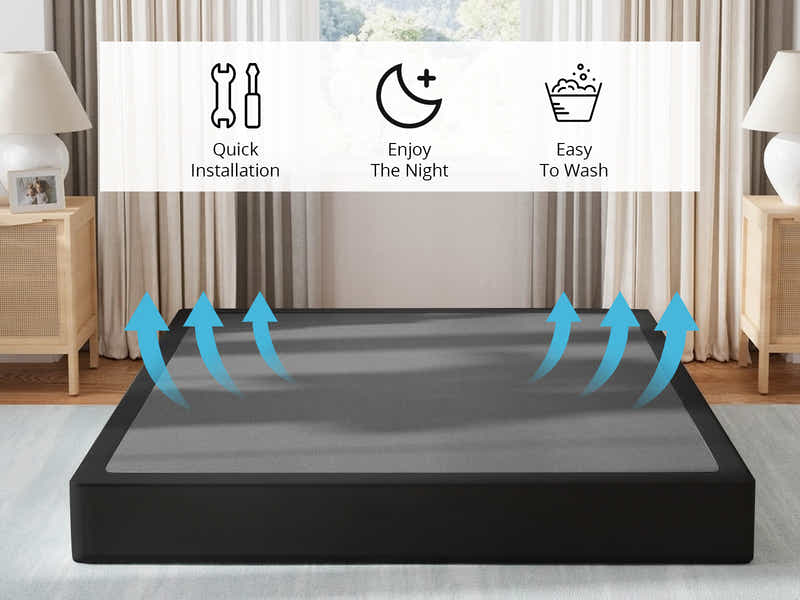D54 Metal Bed Frame - Double