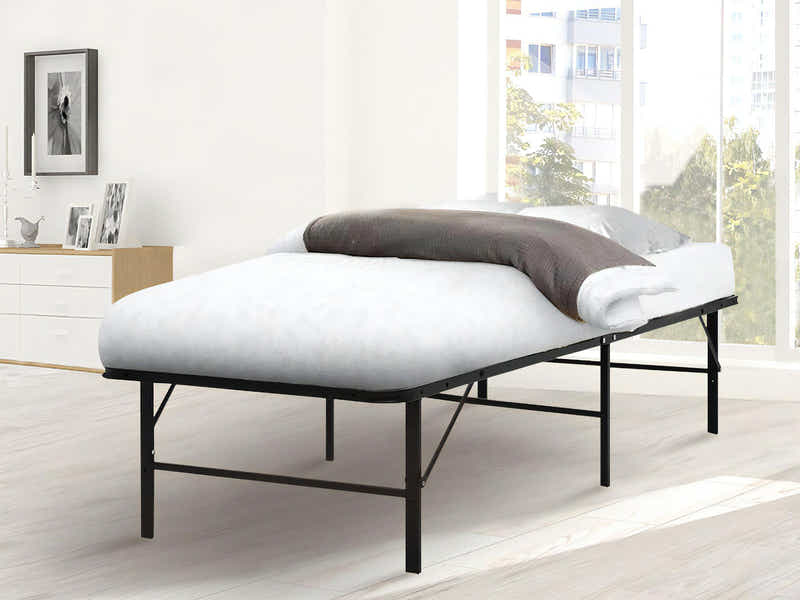 Folding Metal Bed Frame - King Single