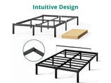 DS Xclusive Metal Platform Bed Frame D Queen