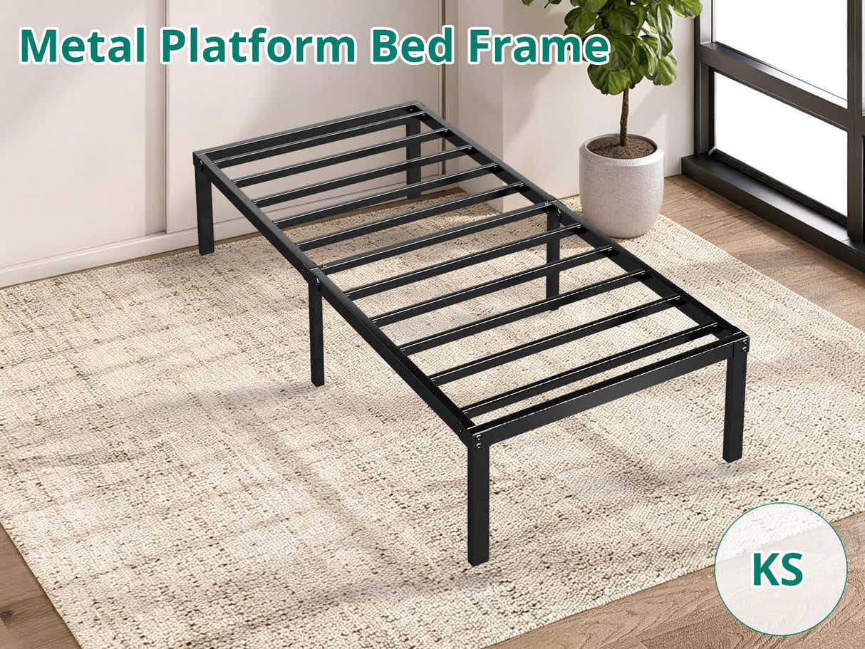 DS Xclusive Metal Platform Bed Frame D King Single