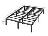 DS Xclusive Metal Platform Bed Frame D Super King