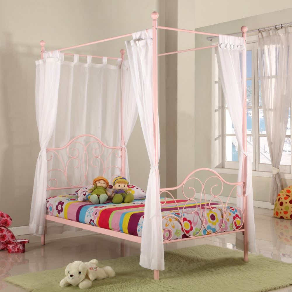 Canopy Princess Metal Bed - Single