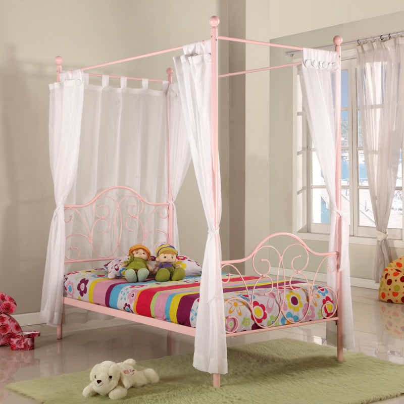 Canopy Princess Metal Bed - Single