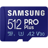 DS PB Samsung Pro PLUS microSDXC Memory Card - 512GB Includes Adapter