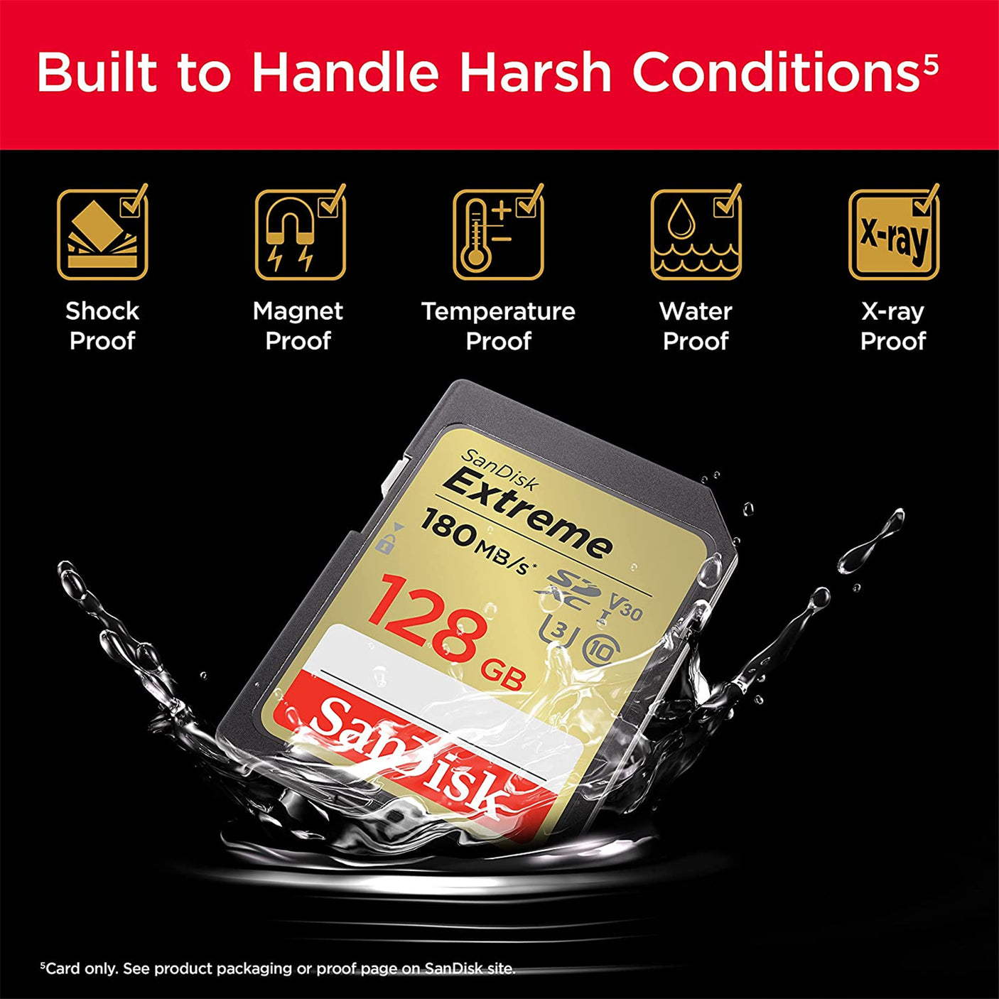 DS PB SanDisk Extreme SDXC Memory Card - 128GB Class 10 - UHS-I - V30