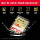 DS PB SanDisk Extreme SDXC Memory Card - 128GB Class 10 - UHS-I - V30