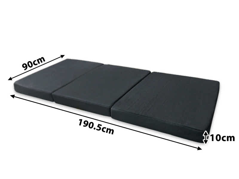 3-Fold High-Density Foam Mattress Topper - Single