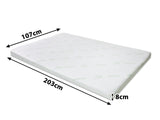 Memory Foam Mattress Topper 8 cm Dual – King Single