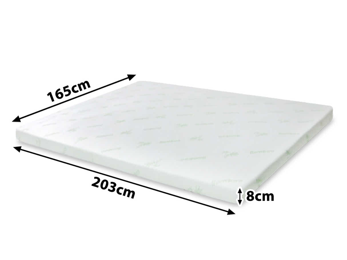 Memory Foam Mattress Topper 8 cm Dual – King