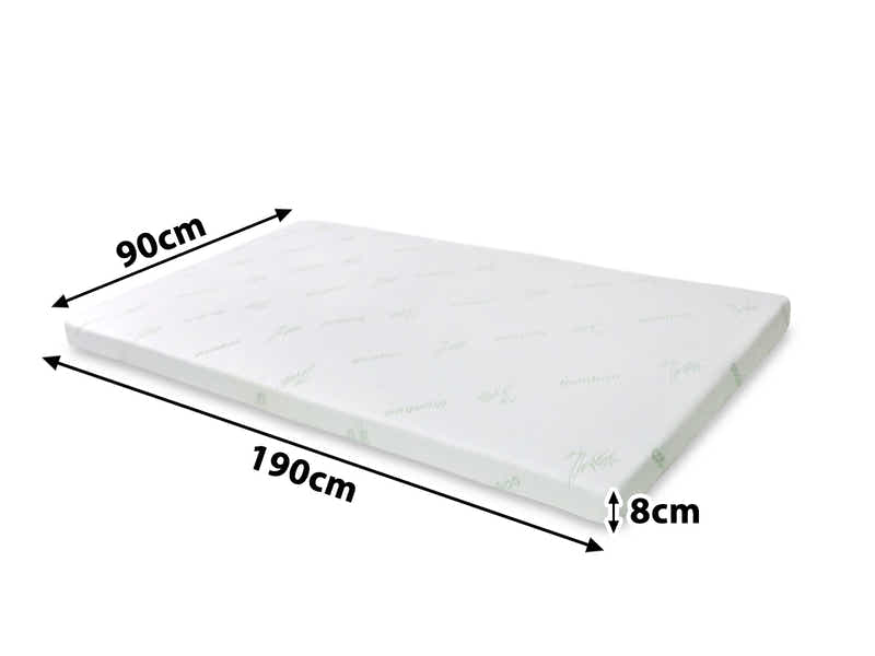 Memory Foam Mattress Topper 8 cm Dual – Single
