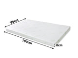 Memory Foam Topper Dual 8Cm Single