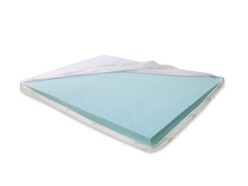 Memory Foam Mattress Topper 8 cm Blue - Double