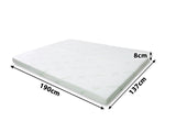 Memory Foam Mattress Topper 8 cm Blue - Double