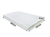 Memory Foam Mattress Topper 8 cm Blue – King Single