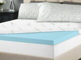 Memory Foam Mattress Topper 8 cm Blue – Single