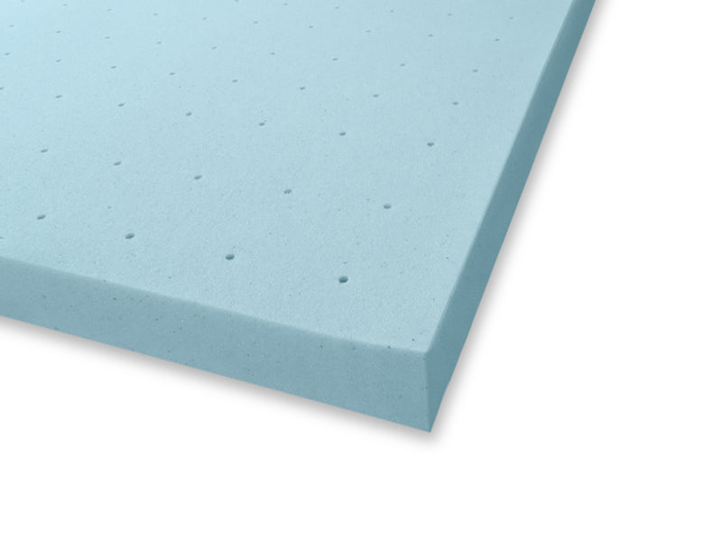Memory Foam Mattress Topper 8 cm Blue – Super King