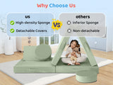 Play couch 6pcs Green