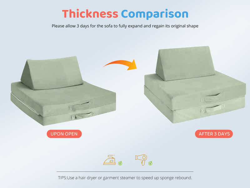 Play couch 6pcs Green