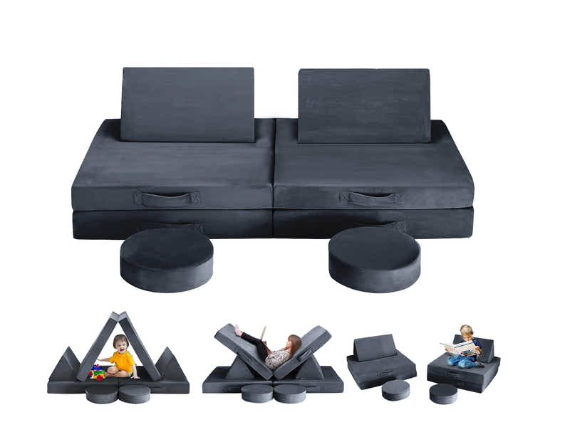 Play couch 6pcs Grey