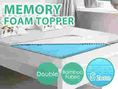 Memory Foam Mattress Topper 5 cm – Double