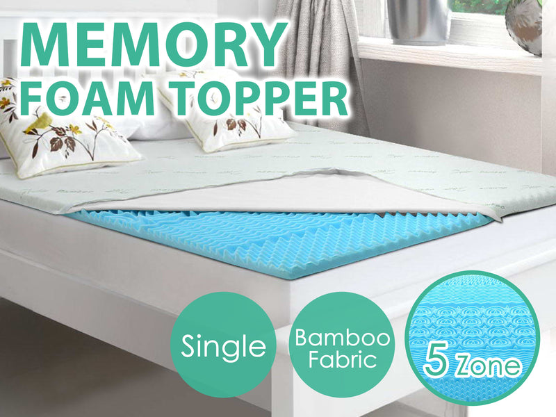 Memory Foam Mattress Topper 5 cm – Single