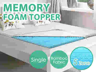 Memory Foam Mattress Topper 5 cm – Single