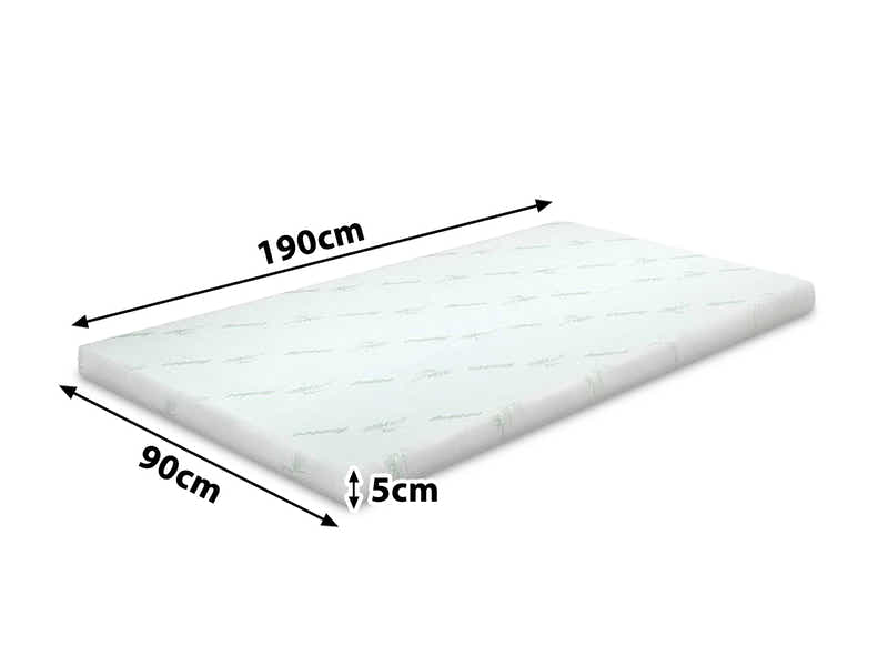 Memory Foam Mattress Topper 5 cm – Single