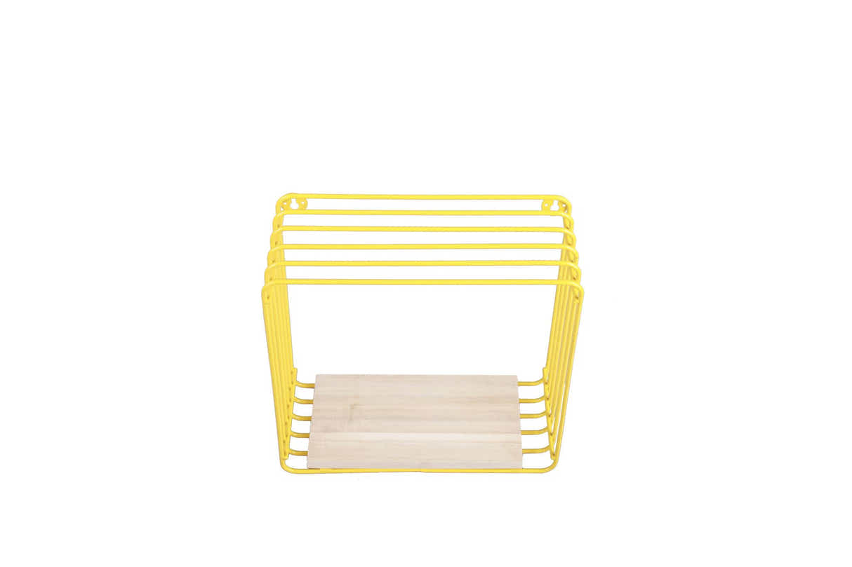 DS BS Wall Mounted Metal Wire Cube Display Decor Shelf
