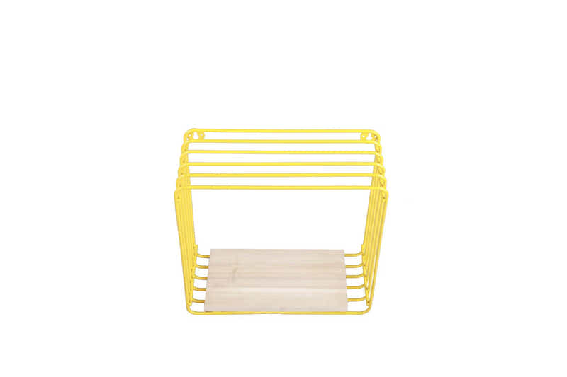 DS BS Wall Mounted Metal Wire Cube Display Decor Shelf