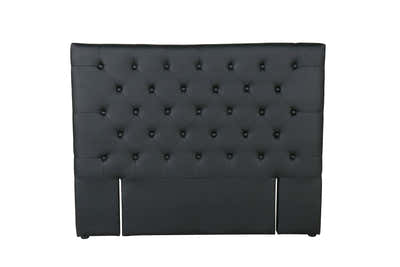 Raisa PU Headboard Black - Double
