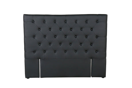 Raisa PU Headboard Black - Double