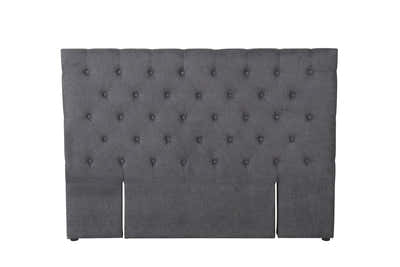 Rakel Fabric Headboard Grey - Double