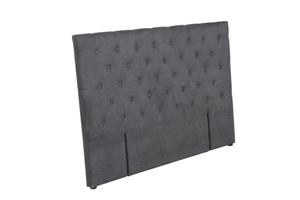 Rakel Fabric Headboard Grey - Double