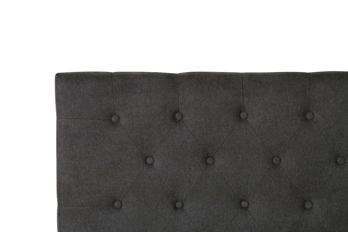 Rakel Fabric Headboard Grey - Double